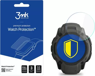 Mbrojtës ekrani për smartwatch 3mk Protection FlexibleGlass për Garmin Instinct 2X, Set prej 3 copë