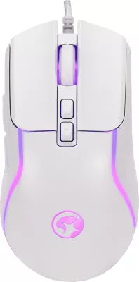 Maus gaming Marvo M292 WH CAPO 20 8000 DPI me kabllo, i bardhë