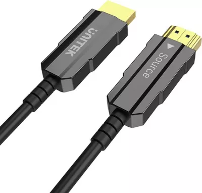 Kabllo HDMI optike UNITEK C11092ASL01-20M, 20m, 4K 60Hz, E zezë