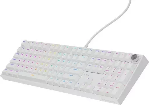Tastierë mekanike Genesis Thor 404, Outemu Peach Silent, RGB, full-size, e bardhë