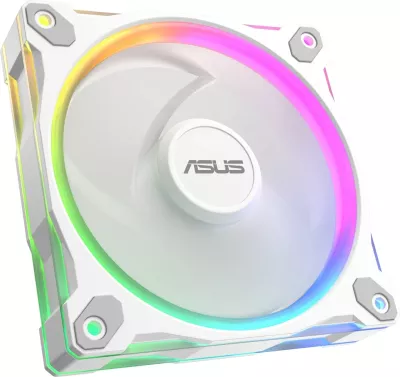 Set ventilatorë ASUS Prime MR120 Fan ARGB, 12 cm, për kasë, Bardhë, 3 copë