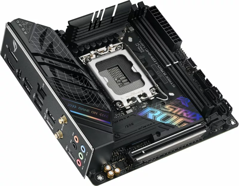 Pllakë amë ASUS ROG STRIX B760-I GAMING WIFI, Intel, LGA 1700, DDR5-SDRAM, 64 GB