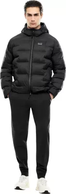 Jakne me pupla Armani Exchange XM000348 AF12286 për meshkuj, e zezë [Madhësia: XL]