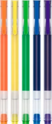 Stilolaps gel Xiaomi Mi High-capacity Ink Pen BHR8860GL 0.5 mm, set 5 copë, shumëngjyrësh