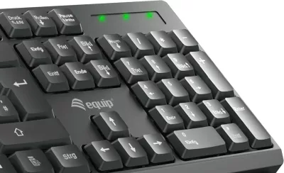 Tastierë me maus wireless Equip, QWERTY ES, full-size, e zezë