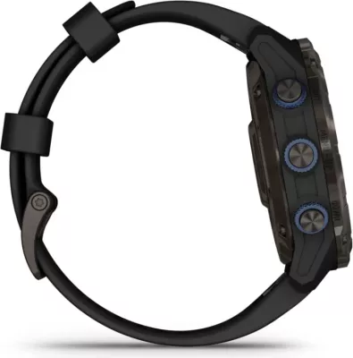 Smartwatch Garmin Descent™ Mk3i  Carbon Grey DLC Titanium / Silicone Black Strap, 51 mm