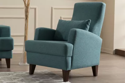 Karrige bergere, ngjyrë turquoise, Atelier del Sofa, Kana