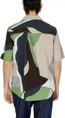 Këmishë me mëngë të shkurta për meshkuj Only & Sons Onstie Rlx Ss Aop Resort 22028044, e gjelbër [Madhësia: XXL]