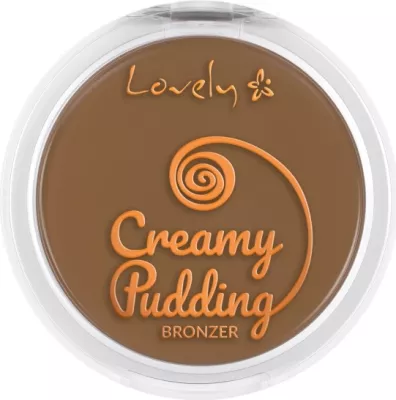 Bronzer kompakt për fytyrë dhe trup Lovely Creamy Pudding Bronzer për femra, 1, 15g