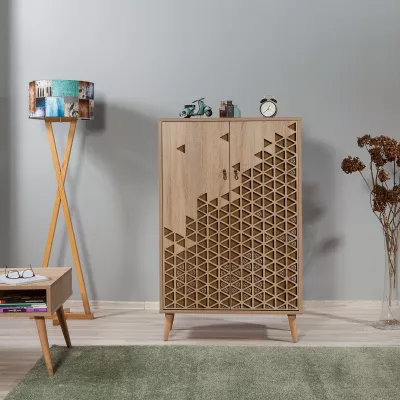 Dollap multifunksional Hanah Home, Multibox - 124, ngjyrë lisi Sonoma