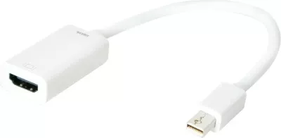 Adapter kabllo LogiLink Mini DisplayPort në HDMI, 15cm, e bardhë