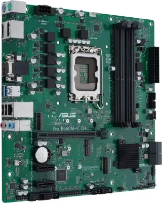 Pllakë amë ASUS PRO B660M-C D4-CSM, micro ATX, LGA 1700, DDR4, Gjelbër
