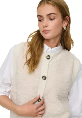 Jelek i thurur për femra Jacqueline de Yong Jdyeira Life 15359800, krem [Madhësia: XL]