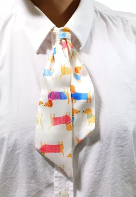 Fular për femra I am FOULARD, bezhë-bardhë