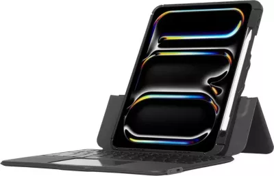 Mbështjellës me tastierë Bluetooth Targus VersaVu për iPad, Nordic, i zi