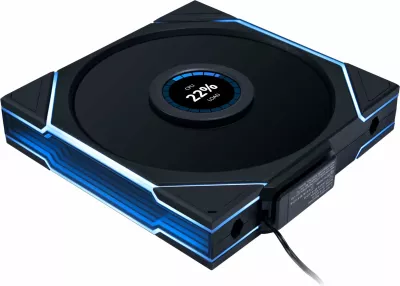 Ventilator për kasë PC Lian Li UNI FAN TL Wireless LCD 140mm ARGB PWM 4-pin (14TLLCD1W1B), 1 copë, i zi