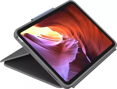 Mbështjellës me tastierë Logitech Rugged Folio për iPad 10th Gen, gri