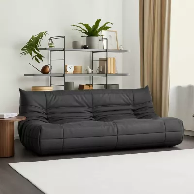 Divan treshe Atelier del Sofa, ngjyrë gri e errët, Bocek