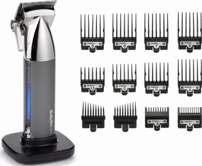 Makinë rroje BaByliss Super X-Metal E996E, 0.5–25 mm, pa kabllo, 10 krehëra, argjend