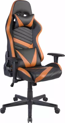 Karrige gaming Dyskord, ngjyrë e zezë-kamel, 50x74x137