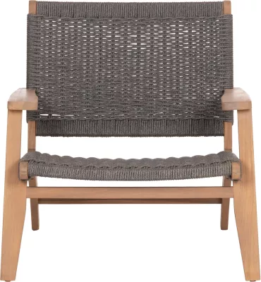 Karrige lounge Monter, dru akacie natyral, litar gri, 78x62x67cm