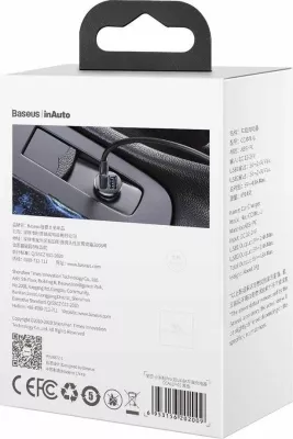 Karikues veture Baseus Grain Pro 2x USB-A 24W 4.8A 12/24V, i zi