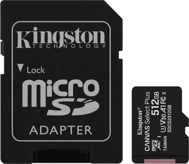 Kartë memorie Kingston microSDXC Canvas, 512GB 