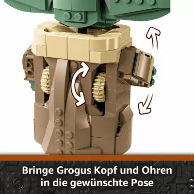 Set ndërtimi LEGO Star Wars Grogu, shumëngjyrësh