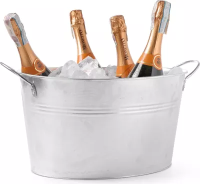 kovë festa për pije, Bar Up, 18 L, 400x330 mm, metalike argjendtë