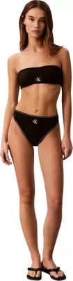 Sutjenë bikine bandeau për femra Calvin Klein Jeans LV00Q61101, e zezë [Madhësia: M]