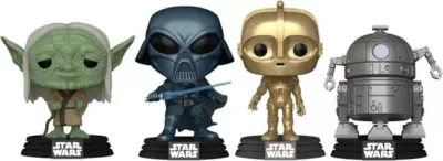 Set figurina koleksionuese vinyl, Funko POP! Star Wars Concept Series, paketim 4 copë