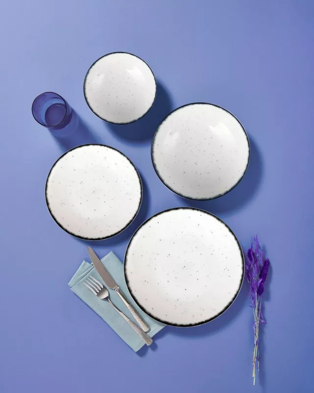 Set enësh për drekë, porcelan, 24 copë, Hermia, GBSATN24KY458SYH