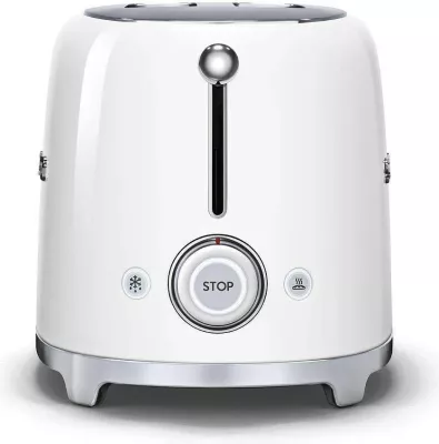 Toster Smeg TSF01WHEU 950W, 2 slote, pop-up, e bardhë