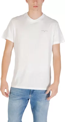 Maicë për meshkuj Tommy Hilfiger Jeans TJM Slim Linear Ches DM0DM21780, ngjyrë krem