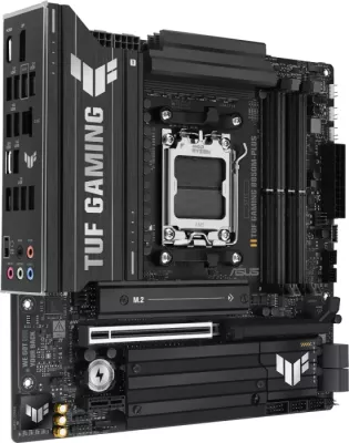 Pllakë amë ASUS TUF GAMING B850M-PLUS, AM5, B850, mATX, DDR5, 2.5GbE, USB-C 20Gbps, e zezë