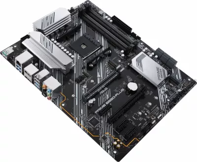 Pllakë amë ASUS PRIME B550-PLUS, Socket AM4, DDR4-SDRAM, 128 GB, E zezë dhe argjend