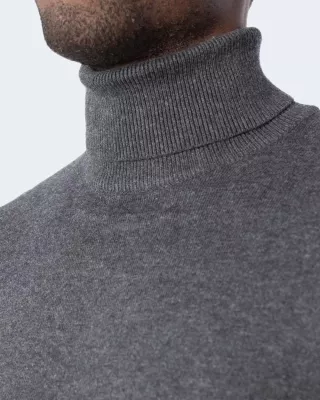 Xhemper për meshkuj Jack Jones Emil Roll Neck STS 12157417, gri e errët [Madhësia: M]