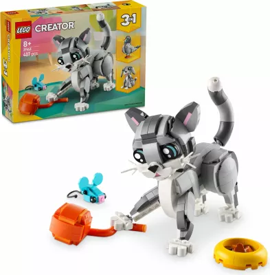 Set ndërtimi LEGO Creator Graue Katze 31163, multikolor