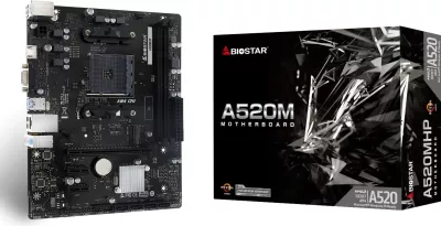 Pllakë amë Biostar A520MHP, Socket AM4, micro ATX