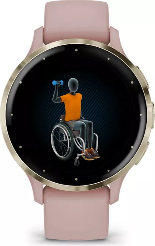Smartwatch Garmin Venu 3S Dust Rose & Soft Gold, 41 mm thumbnail 4