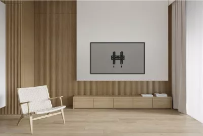 Mbajtës muri për TV Neomounts WL35S-850BL12, 24-65 inç, çelik, i zi, rregullim pjerrësie