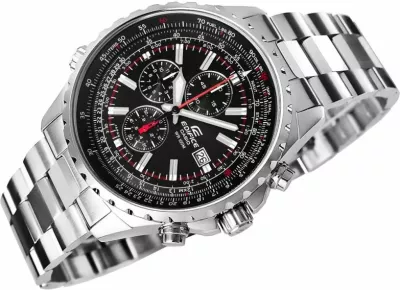 Orë dore për meshkuj Casio Edifice, argjend