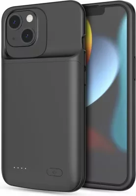 Mbështjellës Tech-Protect PowerCase për iPhone 13 / 13 Pro me powerbank 4800mAh, Zi