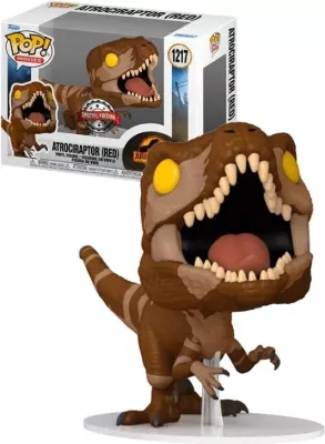 Figurinë koleksionuese Funko Pop Movies JW3 Atrociraptor, vinyl, e kuqe