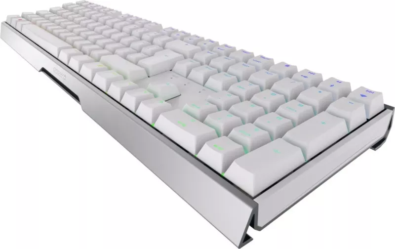 Tastierë mekanike Cherry MX 3.0S Wireless RGB, RF Wireless + Bluetooth, QWERTZ, e bardhë