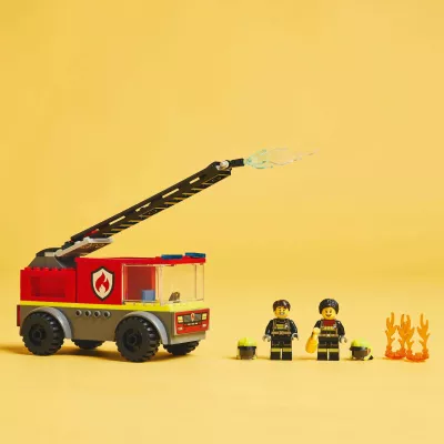 Set LEGO City Fire Truck with Ladder 60463, 82 copë, e kuqe