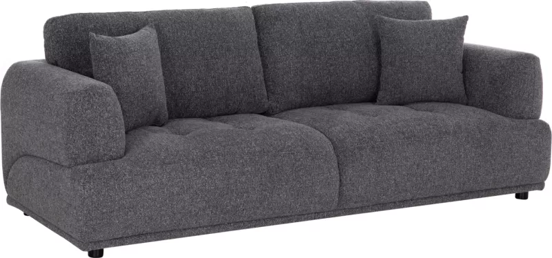 Divan treshe STRUCTO, material gri, 227x94x88cm