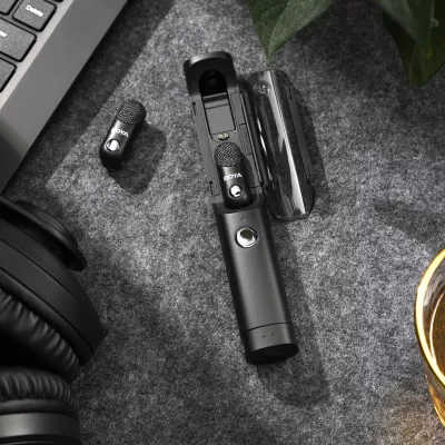 Mikrofon pa kabllo BOYA Magic-02 2.4GHz USB-C, set 2x transmitter + receivera + kuti karikimi, i zi