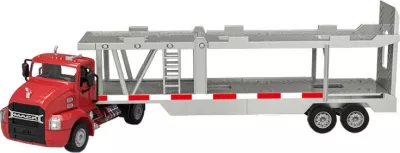 Kamion transportues lodrash me telekomandë Double Eagle E583-003, 1:26, i kuq, set me 2 makina të vogla