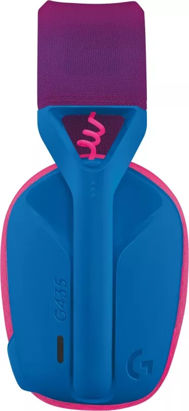 Kufje gaming Logitech G435, wireless, Bluetooth, radio, blue-pink